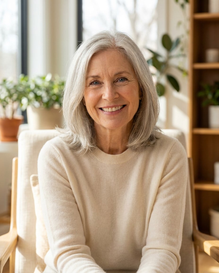 A licensed Plansure broker helps a woman compare her Medicare options